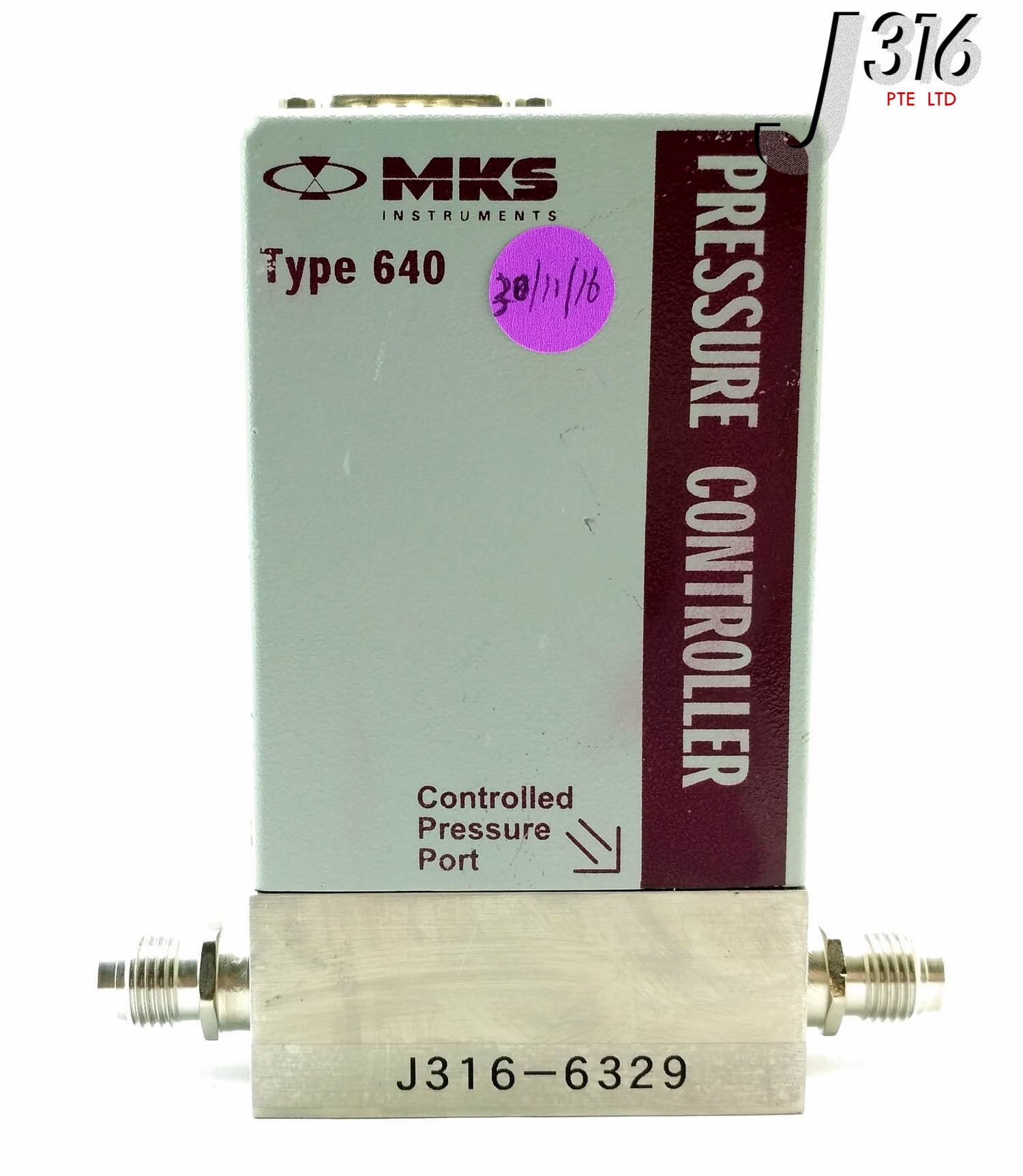 Régulateur De Pression MKS Instruments 640A13TW2M52T Type 640 Neuf - Avec Rapport De Test Usine